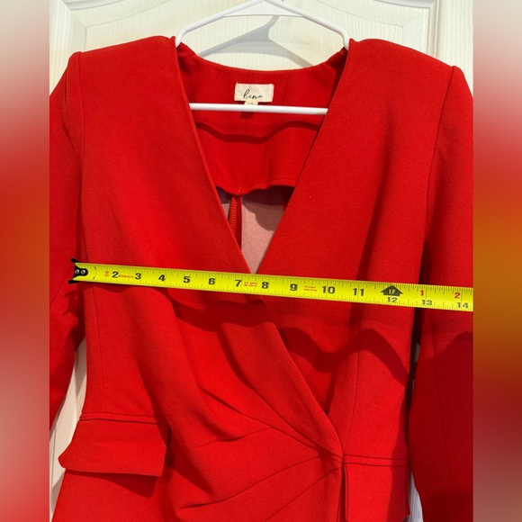 NWOT Lena Bold Red Long Sleeve Blazer Dress - Picture 7 of 9